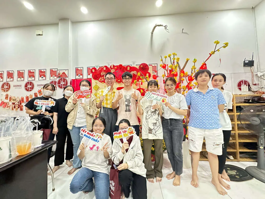 Phòng học của Trung tâm Hoa văn SaigonHSK